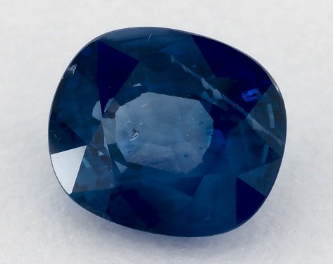 This 1.45 Cushion Blue Sapphire is sold exclusively by James Allen 
