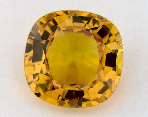  1.45 Carat Yellow Sapphire   Cushion gemstones