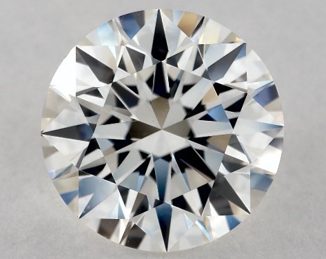 This 3.31 carat round diamond H color VS1 clarity has Excellent proportions and a diamond grading report from GIA