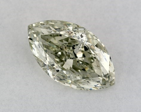  1.00 Carat Green SI2  marquise diamond