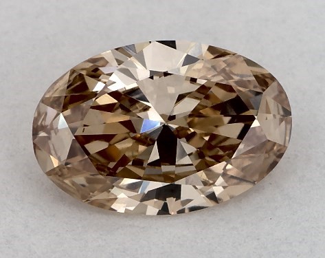  1.02 Carat Orange VS1  oval diamond