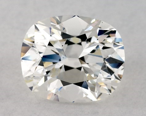 1.20 Carat H-SI1 Cushion Cut Diamond East West Petite Pavé Engagement Ring (Flush Fit )