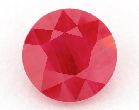This 0.99 Round Ruby is sold exclusively by James Allen 