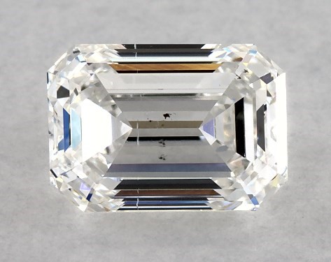  1.00 Carat E SI1  emerald diamond