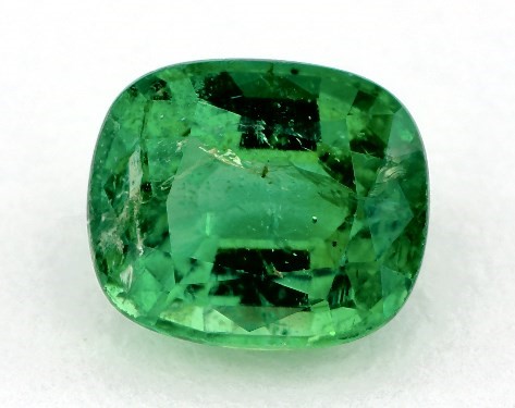 This 1.55 Cushion Green Emerald is sold exclusively by James Allen 