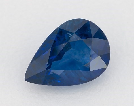 This 1.69 Pear Blue Sapphire is sold exclusively by James Allen 