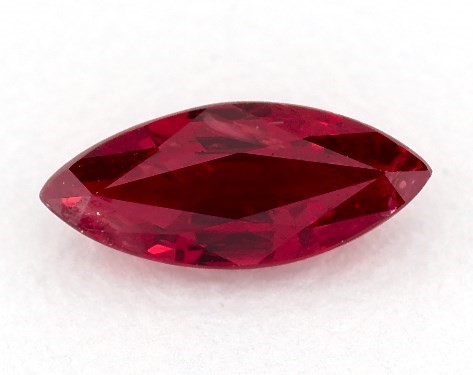 1.29 carat Marquise Natural Ruby Antique Bezel and Pavé Set Engagement Ring