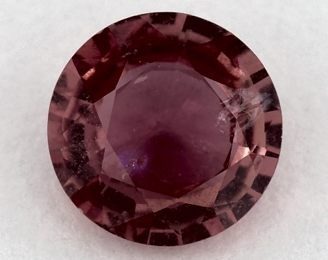 1.50 carat Round Natural Pink Sapphire Pavé Crossover Engagement Ring