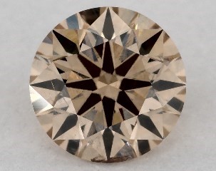 GIA 0.59 Carat Fancy Light Brown-SI1 Round Cut Diamond-12216988