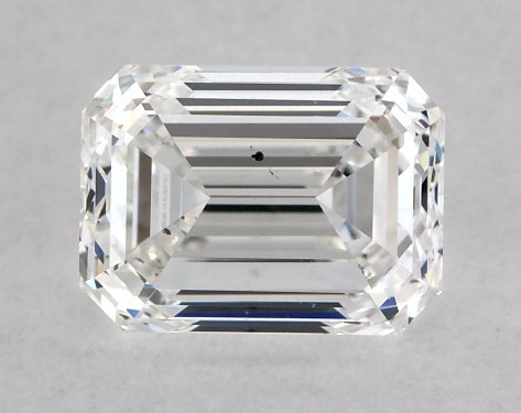  1.00 Carat F SI1  emerald diamond