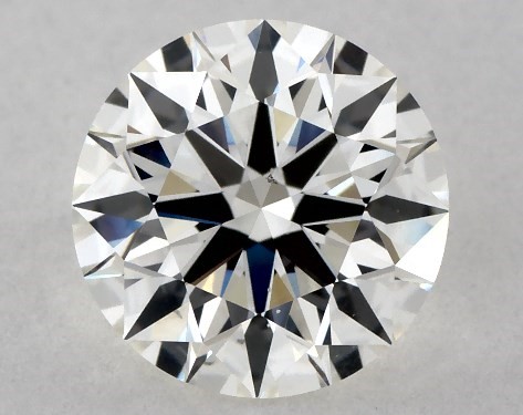 1.17 Carat I-VS2 True Hearts TM Cut Round Diamond Six Prong Knife Edged