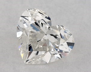 0.53 Carat G-SI1 Heart Shaped Diamond
