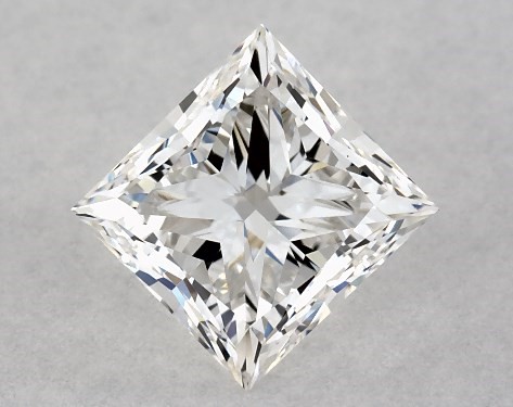 1.10 Carat G-VVS1 Princess Cut Diamond Bow-Tie Channel Set Diamond Engagement Ring