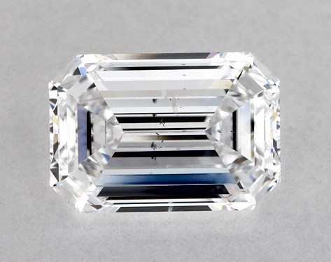  1.00 Carat D SI1  emerald diamond