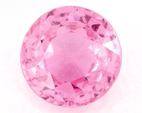 gemstones, pink sapphire, 1.01 carat round sku 23653