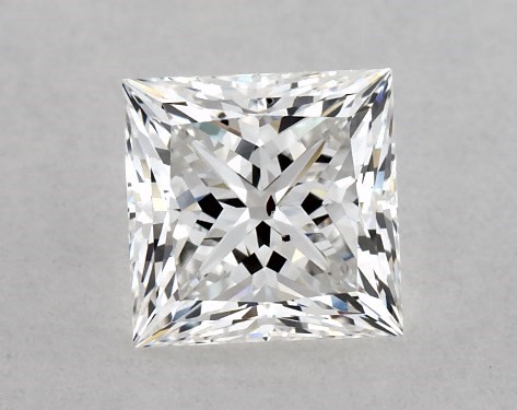  1.00 Carat E SI1 Ideal Cut princess diamond