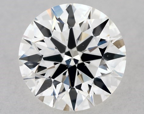  1.02 Carat H SI1 True Hearts Cut round diamond