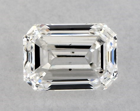  1.00 Carat F SI1  emerald diamond