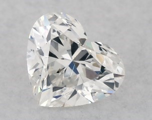 0.50 Carat F-SI2 Heart Shaped Diamond