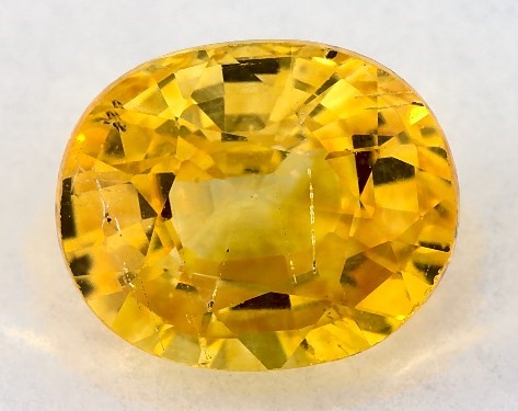  1.34 Carat Yellow Sapphire   Oval gemstones