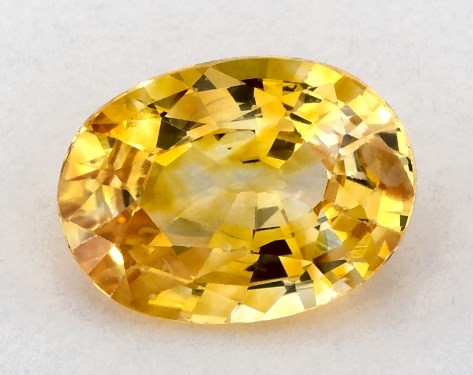  1.25 Carat Yellow Sapphire   Oval gemstones