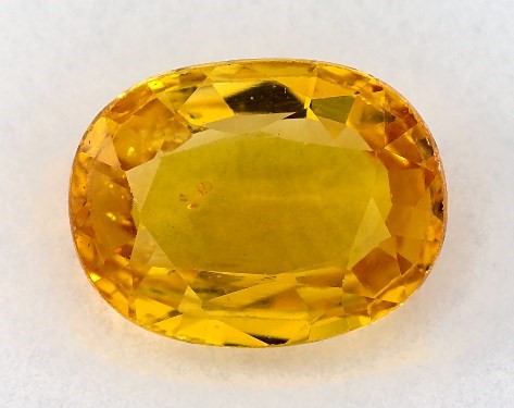 1.38 Carat Yellow Sapphire   Oval gemstones