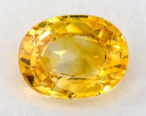  1.40 Carat Yellow Sapphire   Oval gemstones