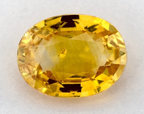  1.43 Carat Yellow Sapphire   Oval gemstones