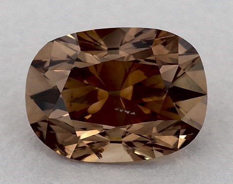  0.90 Carat Brown   cushion diamond