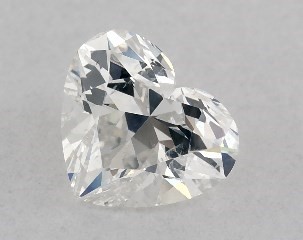 0.50 Carat F-SI2 Heart Shaped Diamond