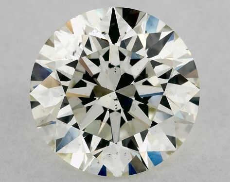This 1.05 carat round diamond K color VS2 clarity has Excellent proportions and a diamond grading report from GIA