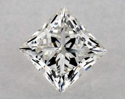  1.00 Carat H SI1 Ideal Cut princess diamond