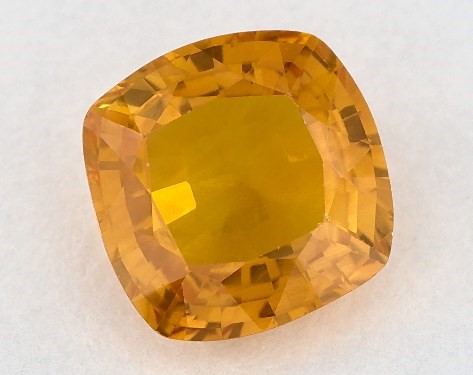  2.32 Carat Yellow Sapphire   Cushion gemstones