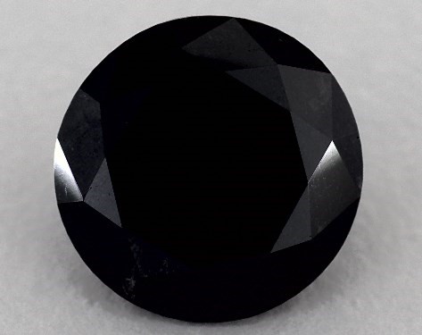  3.75 Carat Black   round diamond
