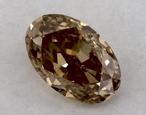  0.50 Carat Orange SI1  oval diamond