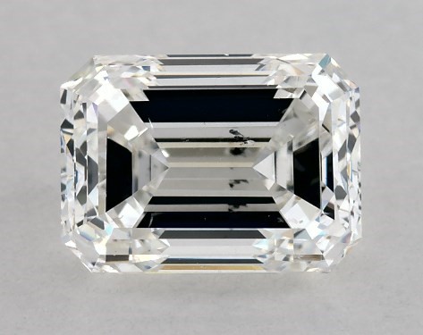  1.00 Carat H SI1  emerald diamond