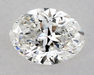 GIA 0.50 Carat F-SI1 Very Good Cut Oval Diamond