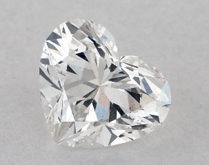 0.50 Carat F-SI2 Heart Shaped Diamond