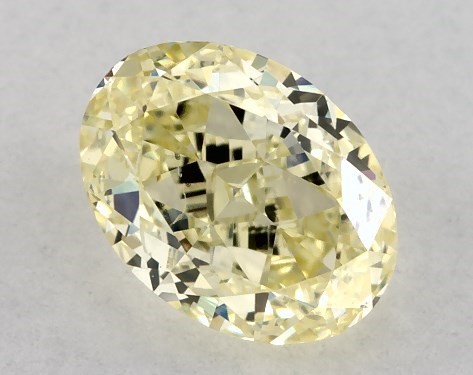  0.51 Carat Yellow SI1  oval diamond