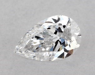 0.33 Carat D-SI1 Pear Shaped Diamond