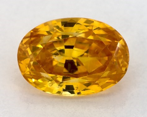  2.38 Carat Yellow Sapphire   Oval gemstones
