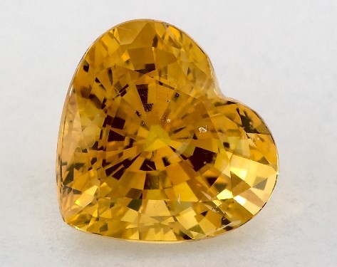  2.21 Carat Yellow Sapphire   Heart gemstones