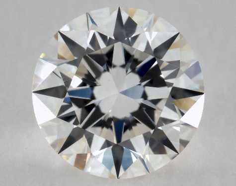 This 0.85 carat round diamond H color VVS1 clarity has Excellent proportions and a diamond grading report from GIA