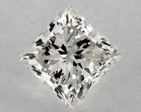  1.00 Carat H SI1 Very Good Cut princess diamond
