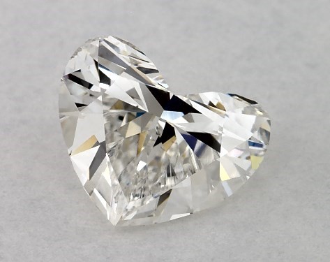  1.00 Carat H SI1  heart diamond