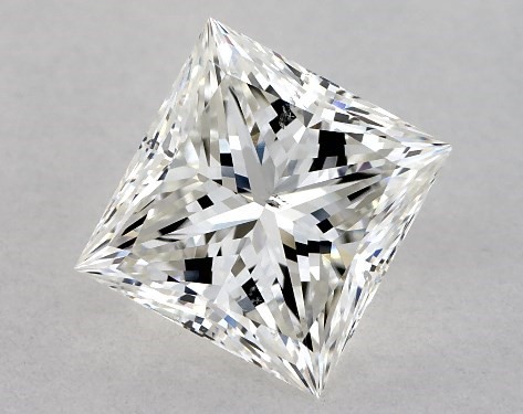  1.00 Carat H SI1 Ideal Cut princess diamond