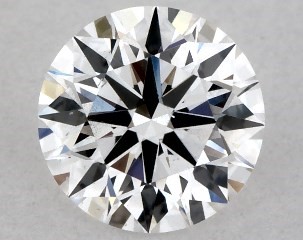 Lab-Created 0.39 Carat E-VS2 Ideal Cut Round Diamond