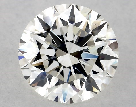 2.03 Carat H-vs1 Excellent Cut Round Diamond 3.8mm Rounded Cathedral 