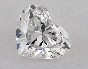 0.51 Carat F-SI1 Heart Shaped Diamond