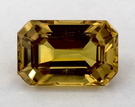  2.57 Carat Yellow Sapphire   Emerald gemstones